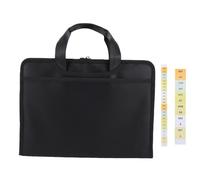 Fdit Sac de Fichier D'accordéon Ignifuge Dossier de Document en Expansion avec 12 Poches Poldants de Cartes à Emplacements USB pour Certificats de Passeport Bureau de Voyage à
