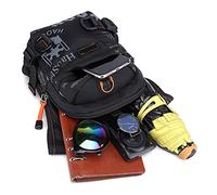 Fdit Sac de Jambe de Moto, Sac de Taille en Nylon Imperméable, de Poitrine croisé de Cyclisme en Plein Air, Grande capacité pour Un Usage Quotidien