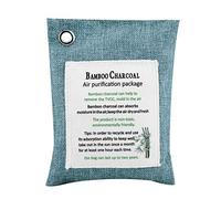 Fdit Sac de Purification D'air, Pochette Désodorisante au Charbon de Bambou, Sac Désodorisant Absorbant L'eau pour Espace de Vie Intérieur, Armoire de Rangement de Voiture, Salle de (4)