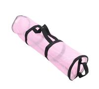 Fdit Sac de Rangement en Papier D'emballage, Organisateur étanche de Grande capacité pour Cadeaux de Noël, Transparent, Réutilisable et Pliable pour Stocker Plusieurs Rouleaux (rose transparent)