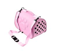 Fdit Sac de Transport pour Animaux de Compagnie, EVA pour Chats, Respirant, avec Fermeture éclair Bidirectionnelle pour Chats, Petits Chiens, Bandoulière Portable Doux avec (LMaximum 7,5 kg)