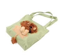 Fdit Sac en Toile pour Animaux de Compagnie, Joli Sac de Transport à Bandoulière en Forme de Lion avec Large Sangle pour Les Amoureux des Animaux de Compagnie, épicerie, Hôpital et Parc [1 X en