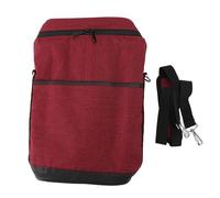 Fdit Sac Isotherme pour 2 Bouteilles de Vin, Fourre-Tout rembourré et étanche, Sac de Voyage pour Vin, Porte-vin Portable, Pochette de Rangement pour Voyage, Pique-Nique, Plage (Rouge)
