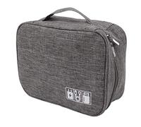 Fdit Sac Portable pour Cordon étanche, étui de Rangement pour Accessoires électroniques avec Poignée Antidérapante et Anneau élastique pour Chargeurs, Disques Durs et Câbles, 24x18x9 Cm