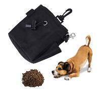 Fdit Sac Traitement Chien Sac friandises Formation Poche Alimentaire Stockage Nourriture croquettes pour Animaux Noir(Noir)