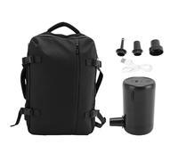 Fdit SACKPACHE DE USB EXPANDable 22L à 55L, Système DE Compression DE Pompe à Vide, Sac à Dos DE Voyage en Nylon Imperméable 1680D avec Sangle à Bagages, Sangle Renforcée pour
