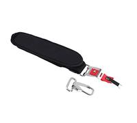 Fdit Sangle de Harnais D'épaule Noire pour Débroussailleuse, Sangle Réglable en Nylon avec Crochet en Aluminium, Protection D'épaule Rembourrée élargie pour Un Confort Universel