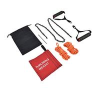 Fdit Scie à Chaîne Portative à Grande Portée, Scie à Corde Compacte et Portable de 122 Cm (48 pouces) avec Chaîne en Acier au Manganèse, pour le Camping, la Chasse, la Randonnée et le