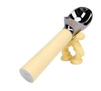 Fdit Scoop de Crème Glacée Chauffée, Scoop de Crème Glacée électrique avec Affichage LED, Chauffage Rapide, Rechargeable, Idéal pour les Magasins de Desserts, Gadgets de Cuisine à (YELLOW)