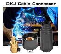 Fdit Série DKJ de Haute qualité Koperen Lask Cable Connecteur Adaptateur de Montage Rapide pour la Machine de Soudage (Dkj70-95 noir)