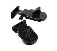 Fdit Serrure de Fenêtre, 2 Pièces, Serrure de sécurité Coulissante Universelle Réglable en Fer (BLACK)