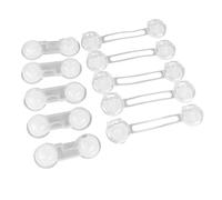 Fdit Serrures D'Armoire de sécurité pour Enfants, Pratiques, Auto-adhésives, Empêchent les Serrures à Main D'être Piégées avec durabilité, Armoire de Ceinture de sécurité 10 Pièces