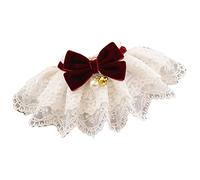 Fdit Serviettes en Dentelle pour Un Animal de Compagnie, Un Beau Bibbel pour Les Chats Chats (S)