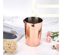 Fdit Shaker à Cocktail en Acier Inoxydable de 500 Ml, Technologie Ionique Sous Vide Plaquée or avec Bec Verseur Créatif, pour Whisky Martini Manhattan et Barman Professionnel (or rose)