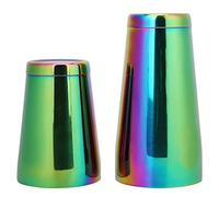 Fdit Shaker à Cocktail en Acier Inoxydable, Outil de Mélange de Bar élégant et coloré avec Paroi Intérieure Poncée pour un Nettoyage Facile, pour Bar à café de thé au Lait