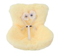 Fdit Siège de sécurité pour Ventilation de Voiture, Siège de Voiture en Peluche Douce et Confortable pour Poupées jusqu'à 10 à 17 Cm, Décoration (Yellow)