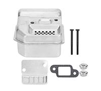 Fdit Silencieux d'échappement avec Joint Nails Noirs Coussin Isolant Thermique Vis Fixe Fit pour MS180 170 018 017