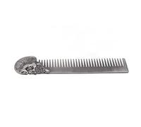 Fdit Ski Pattern Cajinclégation Les Cheveux évitent L'outil de Coiffure de Cheveux Portable Statique 1 Peigne (SILVER)