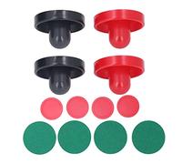 Fdit Sliders de Hockey sur Air de Table, Ensemble Solide, Humanisés pour Une Expérience de Jeu, Légers, Confortables pour Les Tables de Hockey sur Air Standard, Ensemble de Coussinets Verts pour