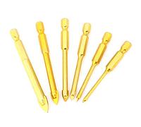Fdit Slot HEX SHANK TRORANGULL DROY Bits Set, 6pcs High-Speed Steel Twisted Boring Bits pour les Trous Lisses dans les Murs, Adaptés aux Enthusiases -en