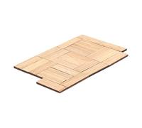 Fdit Sol de Maison de Poupée en Bambou Réaliste, Décoration de Sol Miniature pour Scènes de Maison de Poupée 1:12, Choix, 24 Pièces