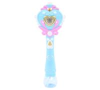 Fdit Souffleur de Bulles Lumineuse pour Enfants avec Design Musical et Féerique, Bouteille à Bulles Anti-Fuite, Taille 30 Cm, Idéale pour Les Fêtes d'anniversaire et Les événements Spéciaux (Blue)