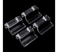 Fdit Soutien FLMO pour Le Toit en Verre pour Un Aquarium Transparent, Un Matériau Acrylique Robuste, Contient du Verre de 6 à 12 Mm, Idéal pour Les Réservoirs de Poisson Ouverts, Paquet de 4