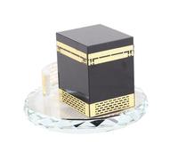 Fdit Souvenirs Musulmans Cadeaux Islamiques Modèle Kaaba Gravure sur Verre en Cristal Artisanat avec Surface Plaquée Couleur pour la Décoration de la Maison et du Bureau Art Religieux