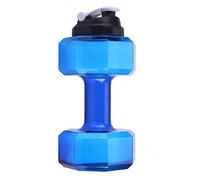 Fdit Sport Une Forme de Guidon Grande Capacité Gourde Sport Fitness Gym Formation Couvercle Étanche 5 Couleurs Bleu
