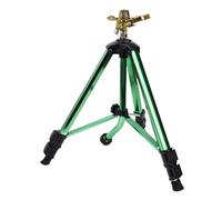 Fdit Sprinkler à Impact sur la Base du Trépied, Tripod Sprinkler en Laiton Lourds à 360 Degrés Irrigation à Grande Zone 3/4 Pouces Connector Extension Les Jambes