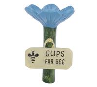 Fdit Station D'abreuvement pour Abeilles, Mangeoire pour Abeilles en Forme de Fleur avec Base de Piquet au Sol pour Jardin Extérieur Offrant Une Hydratation Constante des Pollinisateurs