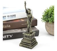 Fdit Statue de la Liberté Modèle de Construction en Métal 15 Cm Décoration de Bureau Cadeau Célèbre Monument de Collection avec Détails Raffinés pour la Décoration de la Maison et du