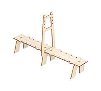 Fdit STEM DIY Modèle de Pont en Bois Jouets éducatifs pour Expérience Pratique pour L'apprentissage des Sciences à la Maternelle, Matériau en Bois Composite