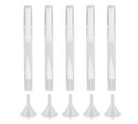 Fdit Stylo à Huile pour Ongles Vide, 5 Ml, Pointe de Brosse Anti-fuite, Récipient Rechargeable pour Brillant à Lèvres, Huile Essentielle, Vernis à Ongles, Parfum, Paquet de 5 avec