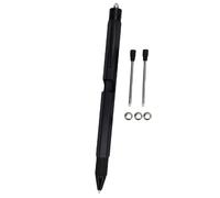 Fdit Stylo Multi-Outils, Stylo en Alliage D'aluminium 9 en 1 avec Lampe de Poche LED, Tournevis, Règle, Ouvre-bouteille, à Outils Portable pour Ingénieur de Maintenance,