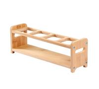 Fdit Support à Bouteilles D'huile en Bois à 4 Trous, Structure Mince, Système de Rangement pour Organisateur de Cuisine, pour Bouteilles D'épices, Pots, Assaisonnements, Fournitures