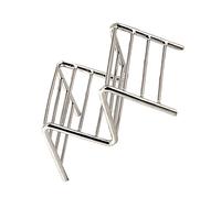 Fdit Support à Tacos en Forme de V en Acier Inoxydable, Support à Crêpes pour Rouleaux Impériaux de Maïs, avec un Matériau de qualité Alimentaire de qualité (1-2 Grilles 6.3x9.5x4.5cm/2.5x3.7x1.8in)