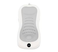 Fdit Support de Bain pour bébé Imitant le Design de L'utérus, Base Antidérapante, Baignoire pour nouveau-né, Facile à Plier, 1 Pile Bouton Incluse, Convient aux Positions Assises et Allongées (GRAY)