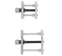 Fdit Support de Clamp/Holder de Mouvement de Montre, Outil Métallique Pratique pour la Réparation de Montres, Support de Boîtier de Montre Professionnel 2 Sièges