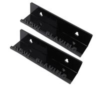 Fdit Support de Disque D'album en Acrylique Durable, Facile à Installer, Support de Disque Mural pour Salle de Bain, Cuisine, Salon, Organisateur Mural Artistique, Présentoir de Créateur (Black)