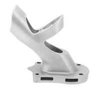 Fdit Support de Drapeau Support de Drapeau de Réglable à 45 Degrés en Alliage D'aluminium de Colonne Murale à 3 Trous avec Fermoir caché Revêtement Antirouille (Silver)