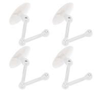 Fdit Support de Figure d'action 10pcs, Support D'affichage en Plastique avec Une Pince et Une Base Réglables pour Les Poupées Posables du Modèle (Transparent)