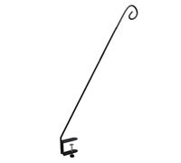 Fdit Support de Mangeoire à Oiseaux pour Terrasse, Crochet de Terrasse Robuste de 32 Pouces, Support de Suspension Réglable pour Plantes, Jardinières Extérieures et Carillons éoliens