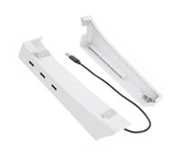 Fdit Support de Montage Horizontal avec 4 Ports USB pour Consoles Fines pour Une stabilité Améliorée en Matériau ABS pour Les Amateurs de Jeux