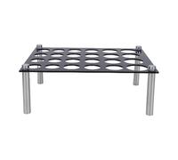 Fdit Support de Moule D'échecs DIY, Support en Acrylique à 24 Trous avec 4 Piliers de, Panneau de 22,5 X 16,5 Cm pour le Moulage de Résine de Silicone et L'artisanat de