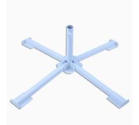 Fdit Support de Parasol de Plage Pliable Portable, Support de Base en Fer Stable pour Parasol de Patio Extérieur, Blanc, 15,7 X 5,1 X 3,9 Pouces, Applicable pour la Plage/Jardin/Piscine (White)