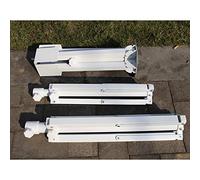 Fdit Support de Parasol de Plage Pliable, Support de Base en Fer Durable, de Parasol Portable et Stable, Blanc, 15,7 X 5,1 X 3,9 Pouces, adapté à l'intérieur/à la Plage/au Patio (White)