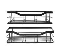 Fdit Support de Rangement de Douche, étagère de Douche Adhésive, étagères de Salle de Bain sans Perceuse, Montage Mural avec Grande capacité de Rangement pour Salle de Bain, Chambre à