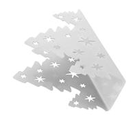 Fdit Support de Serviette D'arbre de Noël en Acier Inoxydable Table de Serviette de Tissus en Papier Serviette de Serviette en Papier avec Conception de Vacances pour Décoration de (Acier inoxydable)