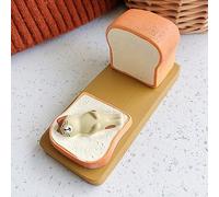 Fdit Support de Tablette en Résine Support de Téléphone Portable de Bureau avec Un Design de Pain Mignon pour Regarder des Drames de Bureau de Tablette de (Porte-Chat carré)
